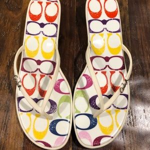Coach Multicolor Signature C Sandals